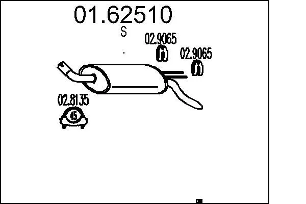 Handler.Part End silencer MTS 0162510 1