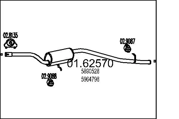 Handler.Part End silencer MTS 0162570 1