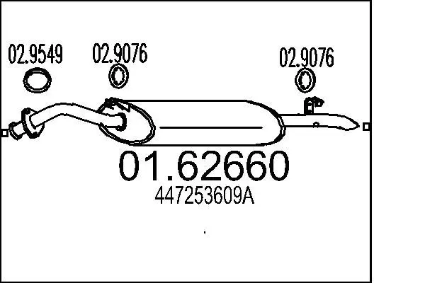 Handler.Part End silencer MTS 0162660 1