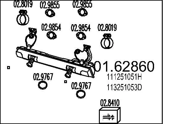 Handler.Part End silencer MTS 0162860 1