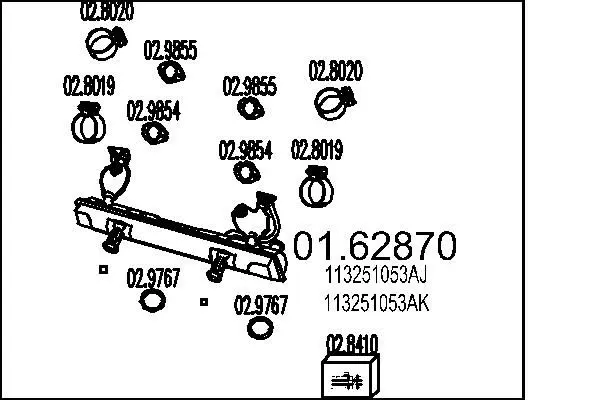 Handler.Part End silencer MTS 0162870 1