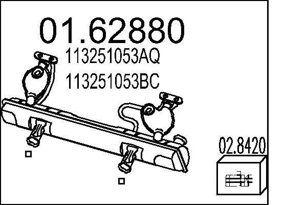 Handler.Part End silencer MTS 0162880 1