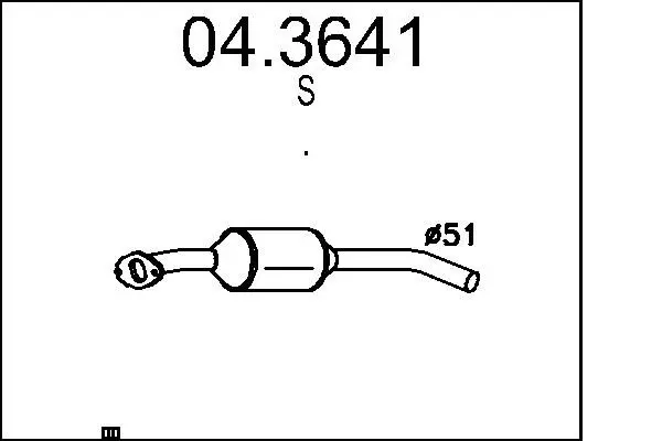 Handler.Part Catalytic converter MTS 043641 1