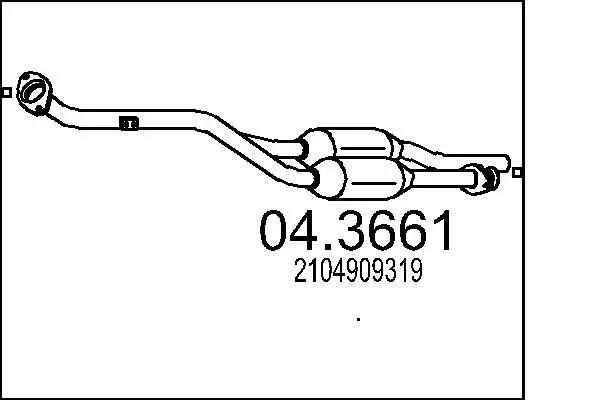 Handler.Part Catalytic converter MTS 043661 1