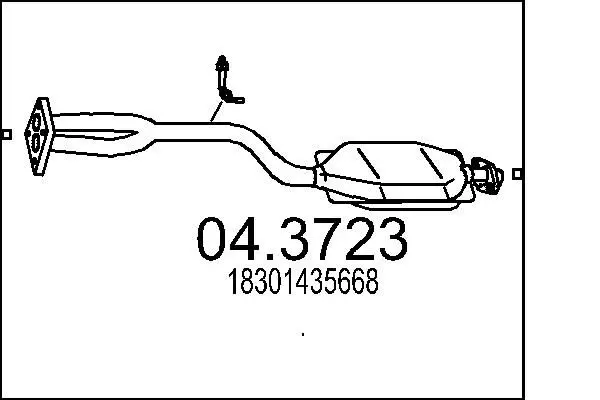 Handler.Part Catalytic converter MTS 043723 1