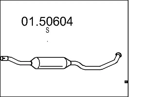 Handler.Part Middle silencer MTS 0150604 1