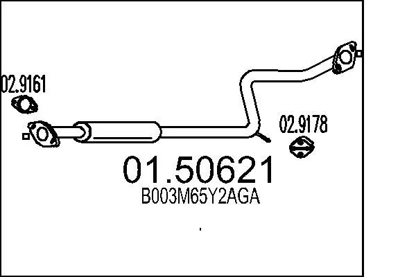 Handler.Part End silencer MTS 0150621 1