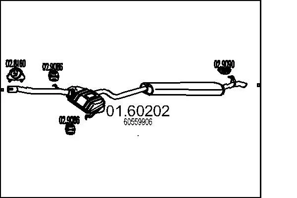 Handler.Part End silencer MTS 0160202 1