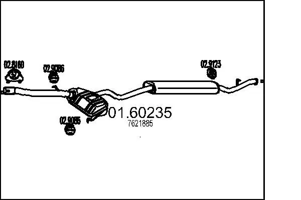 Handler.Part End silencer MTS 0160235 1