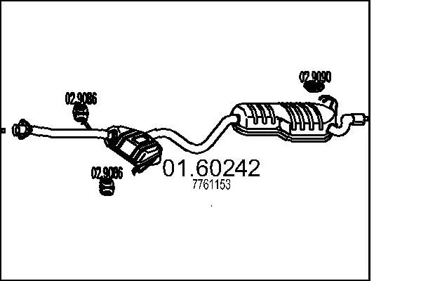 Handler.Part End silencer MTS 0160242 1