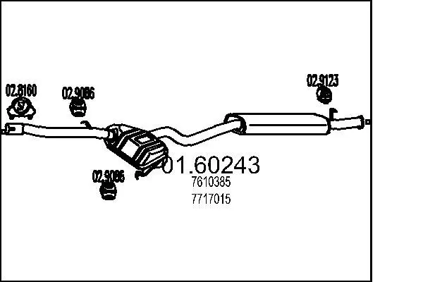 Handler.Part End silencer MTS 0160243 1