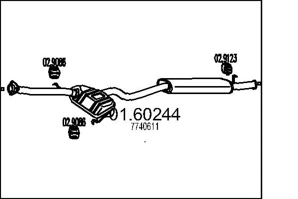 Handler.Part End silencer MTS 0160244 1