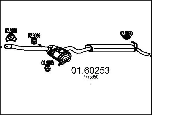 Handler.Part End silencer MTS 0160253 1