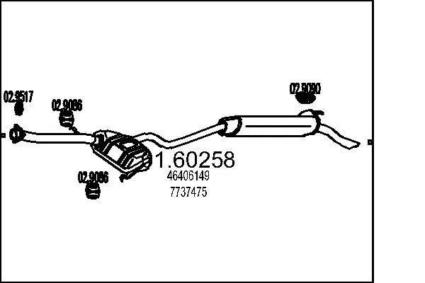 Handler.Part End silencer MTS 0160258 1