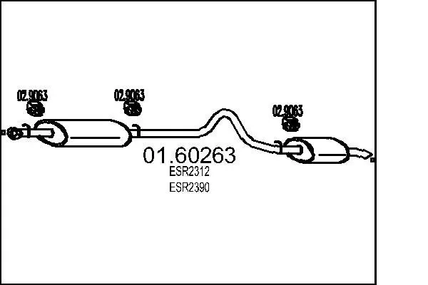 Handler.Part End silencer MTS 0160263 1