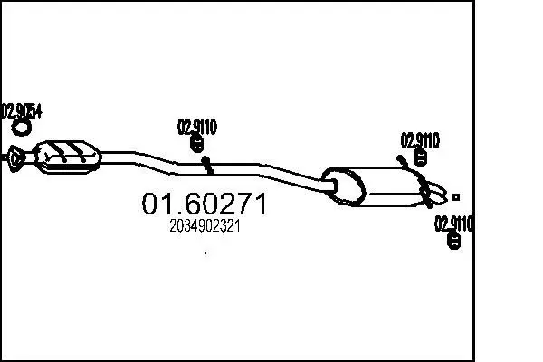 Handler.Part End silencer MTS 0160271 1