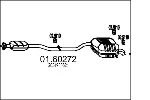 Handler.Part End silencer MTS 0160272 1