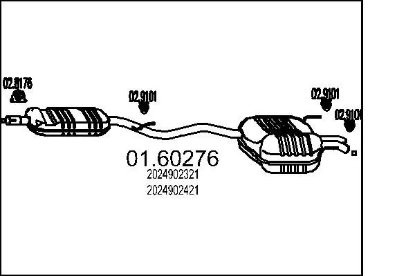 Handler.Part End silencer MTS 0160276 1