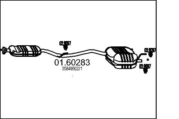 Handler.Part End silencer MTS 0160283 1