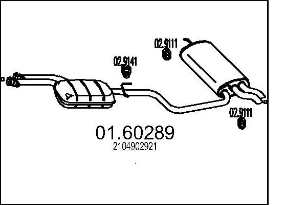 Handler.Part End silencer MTS 0160289 1