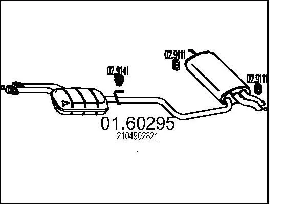 Handler.Part End silencer MTS 0160295 1