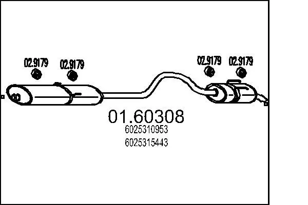 Handler.Part End silencer MTS 0160308 1