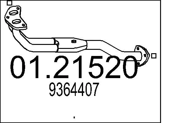 Handler.Part Exhaust pipe MTS 0121520 1