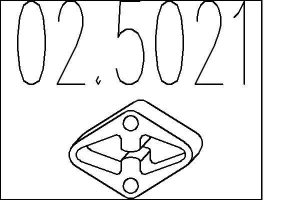 Handler.Part Rubber buffer, silencer MTS 025021 1