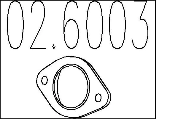 Handler.Part Gasket, exhaust pipe MTS 026003 1