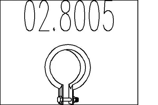 Handler.Part Pipe connector, exhaust system MTS 028005 1