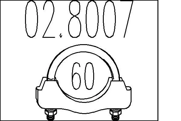 Handler.Part Pipe connector, exhaust system MTS 028007 1