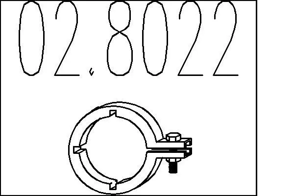 Handler.Part Pipe connector, exhaust system MTS 028022 1