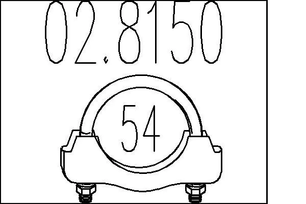 Handler.Part Pipe connector, exhaust system MTS 028150 1