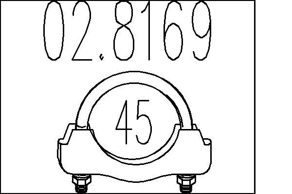 Handler.Part Pipe connector, exhaust system MTS 028169 1