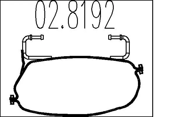 Handler.Part Pipe connector, exhaust system MTS 028192 1