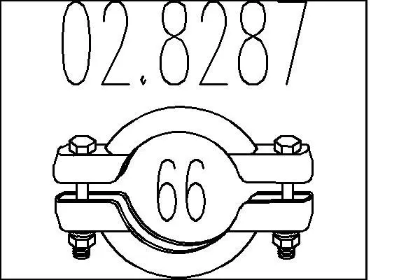 Handler.Part Pipe connector, exhaust system MTS 028287 1