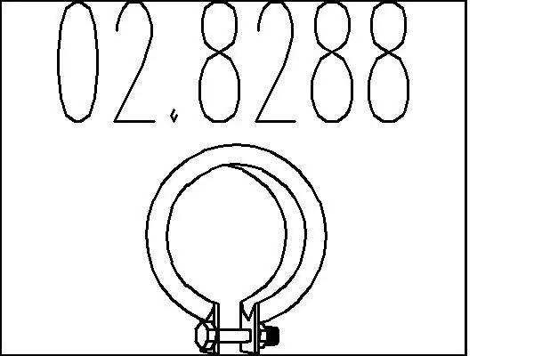 Handler.Part Pipe connector, exhaust system MTS 028288 1