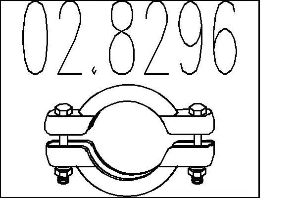 Handler.Part Pipe connector, exhaust system MTS 028296 1