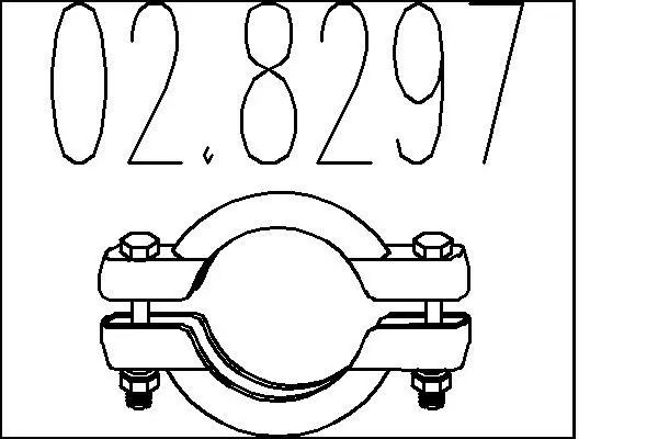 Handler.Part Pipe connector, exhaust system MTS 028297 1