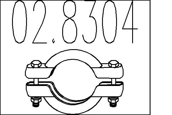 Handler.Part Pipe connector, exhaust system MTS 028304 1