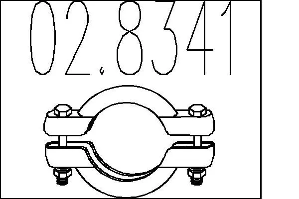 Handler.Part Pipe connector, exhaust system MTS 028341 1