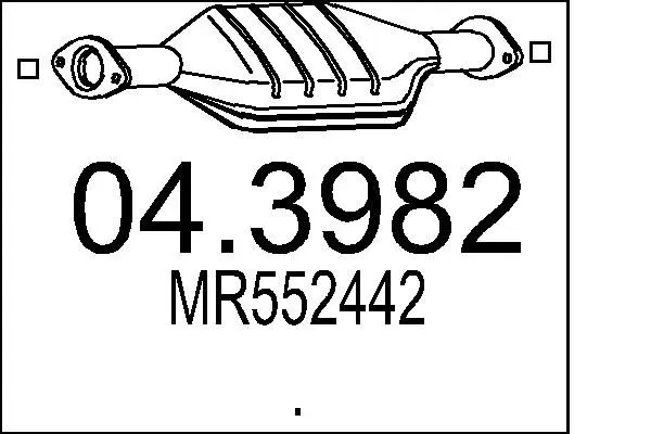 Handler.Part Catalytic converter MTS 043982 1