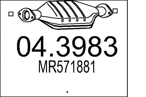 Handler.Part Catalytic converter MTS 043983 1