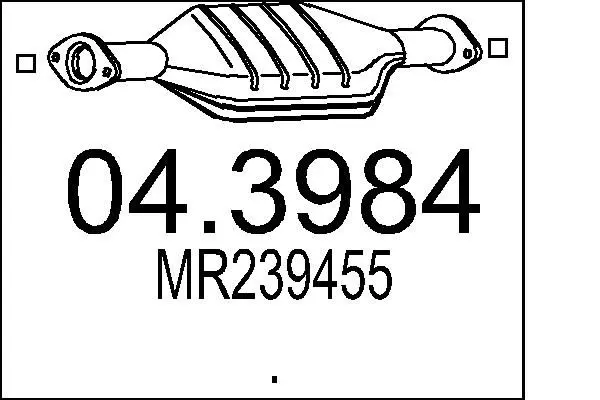 Handler.Part Catalytic converter MTS 043984 1