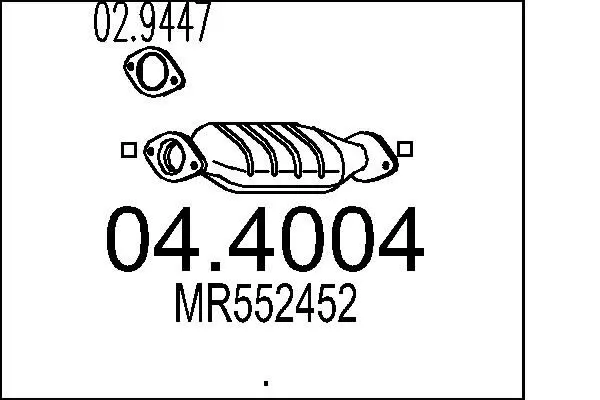 Handler.Part Catalytic converter MTS 044004 1