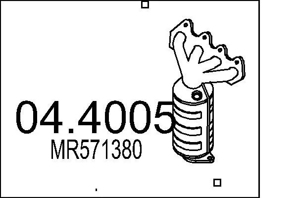 Handler.Part Catalytic converter MTS 044005 1