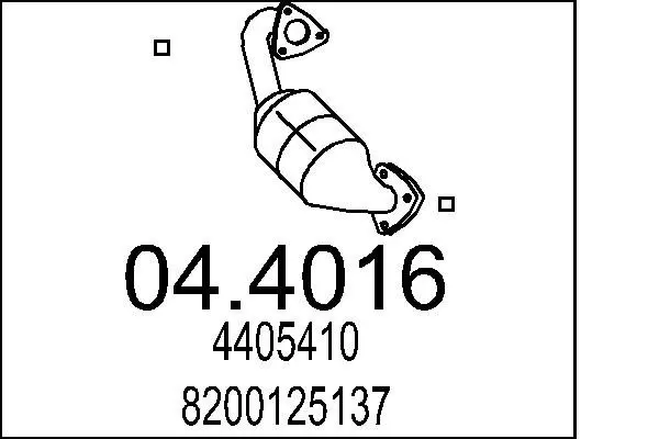 Handler.Part Catalytic converter MTS 044016 1