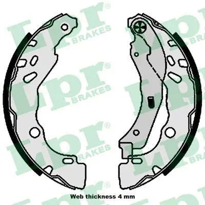 Handler.Part Brake shoe set LPR 01109 1