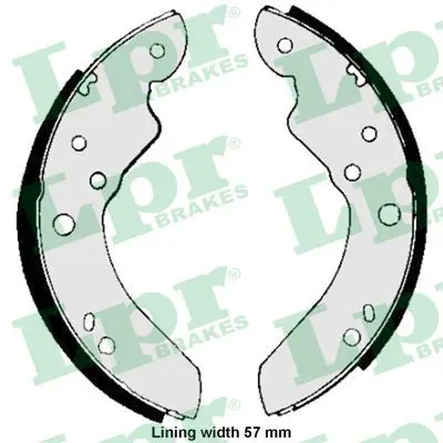 Handler.Part Brake shoe set LPR 01190 1