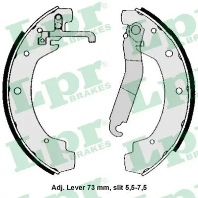 Handler.Part Brake shoe set LPR 04570 1